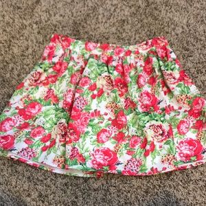 Floral circle skirt